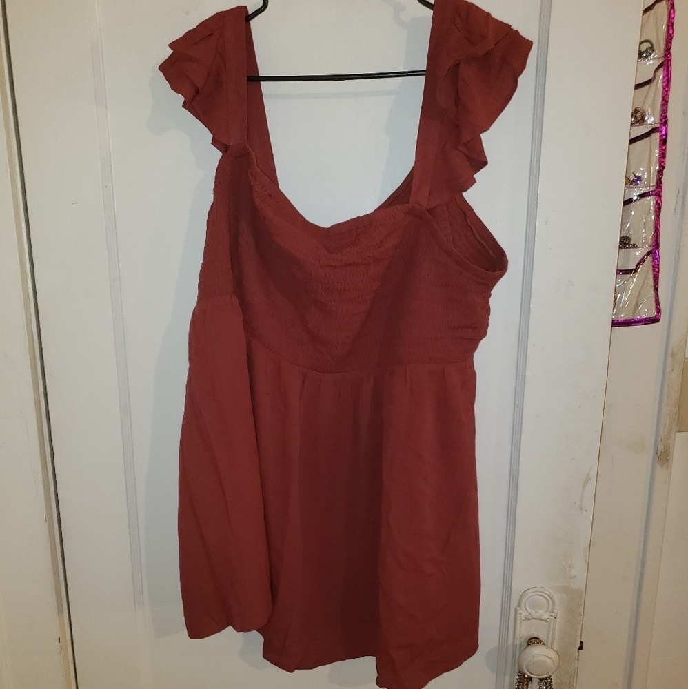 Torrid rust boho top size 4